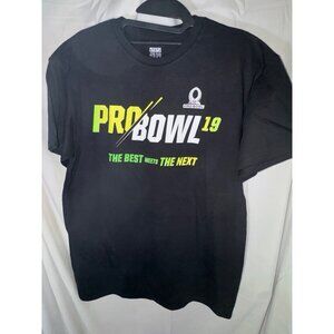 NFL ProBowl 2019 Black Graphic T-Shirt, Size M, NWOT